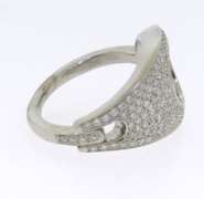 Sparkling 18kt Movado Pave Diamond Fancy Ring