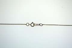 Sterling Silver Espo Sig Solid Teardrop Pendant With Chain