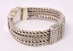Heavy Highly Detailed Sterling Silver Bracelet
