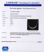 Beautiful Sterling Silver Baguette and Single Cut Diamond Necklace