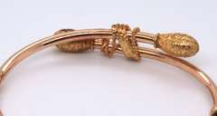 Fantastic Yellow Gold Bypass Knot Bangle