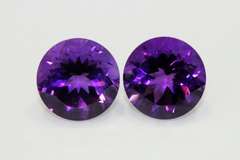 Gem Quality Pair of Natural Amethyst