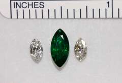 Natural Tsavorite and Diamond Set