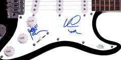 Earth Wind and Fire Autographed Signed Guitar ACOA