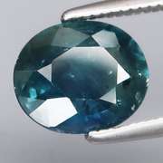 Heated only! 2.12ct blue green Sapphire