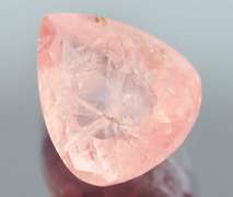 Huge! Bubblegum pink 10.45ct UNHEATED pink Morganite pear