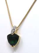 925 Sterling Silver Gemstone Pendant on Chain