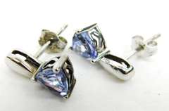 High Quality Sterling Tanzanite Earrings