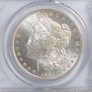 1884 O In An Old Rattler MS62 PL Holder