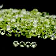 Solitaire cut! Unheated! 12.17ct Peridot set