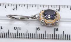 Sterling Silver Gemstone Dangle Earrings