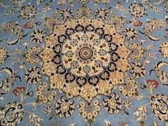 FINE SILK & WOOL KASHAN RUG 8x10.4