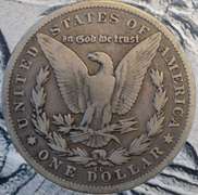 1881-CC Morgan Silver Dollar, Circulated.