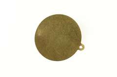 14K Yellow Gold Happy Anniversary Retro 1960's Clover Love Cuff Links