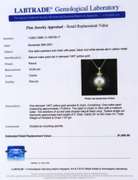 Fancy Yellow Gold Mabe Pearl, Diamond and Black Onyx Pendant on Chain