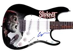 Slipknot Corey Taylor Autographed Signed Graphics Photo Guitar ACOA