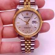 Men's Stainless Steel Diver Watch with Day Date