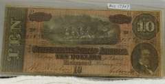 Confederate: 1864  $10 Richmond, circ, signed & numbered