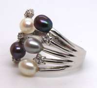 Sterling Silver Pearl Ring