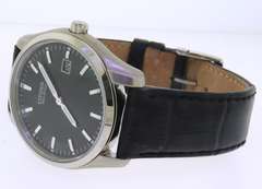 Citizen Eco Drive Corso Quartz Black Dial Watch