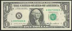 $1 1985 5 digit serial number-Choice Uncirculated