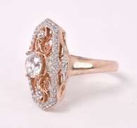 Sparkling Crystal Ring in Sterling Silver
