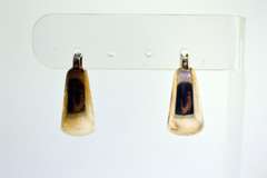 Sterling Silver Hoop Drop earrings