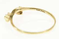 10K Yellow Gold Baguette Diamond Wrap Solitaire Wedding Band Ring