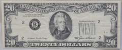 $ 20 1985 FRN With No Serial Numbers