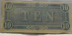 Confederate: 1864  $10 Richmond, circ, signed & numbered