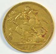 Scarce XF 1824 Great Britain Gold Sovereign of George IV