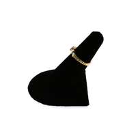 Triple Baguette Diamond Ring with 14k Gold