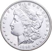1892 Morgan Silver Dollar