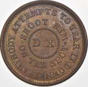 1863 Flag Of Union Civil War Token