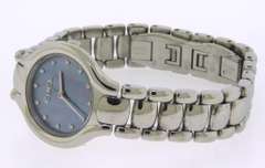 Ebel Beluga Mini Blue Mother of Pearl Diamond Dial Quartz Watch