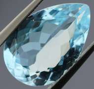 Pear cut 6.35ct Swiss blue Topaz