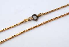 Italian Sterling Silver Box Chain Necklace