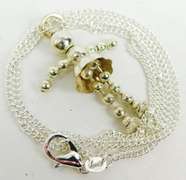 Whimsical Sterling Articulated Doll Pendant & Chain