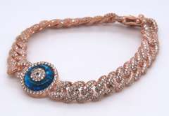 Sterling Silver Devil Eye Bracelet