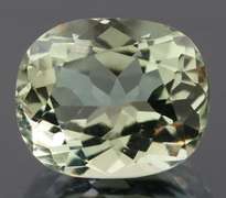 Brilliant 4.40ct platinum green Amethyst