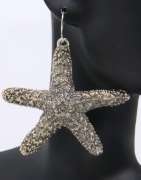 Vintage Sterling Silver Starfish Earrings