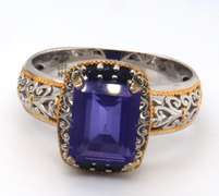 Vintage Sterling Silver Lot of 3 Gemstone Rings