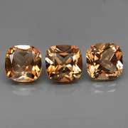 Matched! 3 piece 11.43ct full fire Imperial Topaz set
