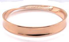 Attractive Rose Gold Twisted Bangle