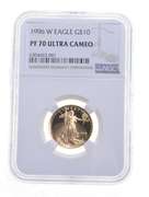 PF70 UCAM 1996-W $10 American Gold Eagle - Graded NGC