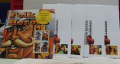 Stamps: Folk Heroes stamp block & CD; plus First Day covers