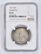 MS66 1925 Lexington Concord Commemorative Half Dollar - Graded NGC