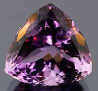 Glittering 13.06ct trillion cut Bolivian Amethyst