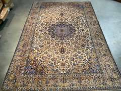 VINTAGE PERSIAN KASHAN RUG 9X13