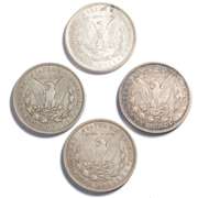 4 1921 Morgan Dollars